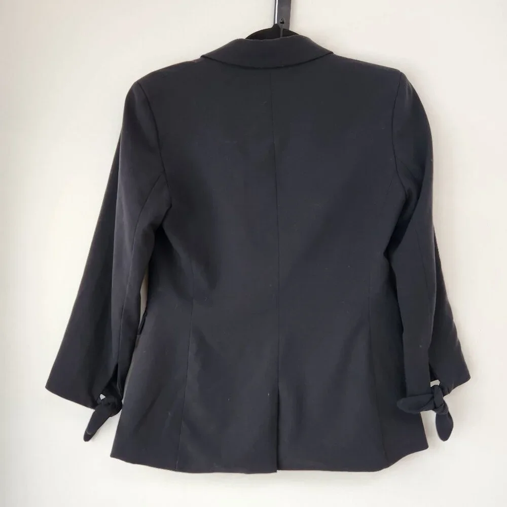Banana Republic Black Blazer Jacket Career Professional Fitted Women's 0